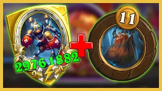 CHAINING MAGNETICS TILL THE VERY END! | Hearthstone Battlegrounds