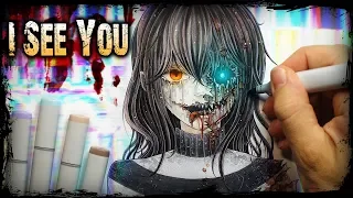 "I See You" Vailly Evans Creepypasta + Drawing (Horror Story)