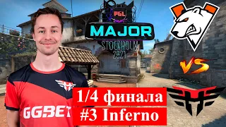 Virtus Pro vs Heroic (BO3, map 3, Inferno) PGL Major Stockholm 2021 | Плей-офф | CS GO