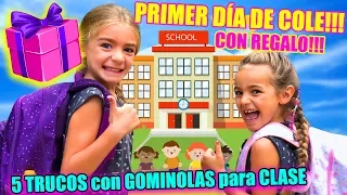 Primer día del cole de Las Ratitas + 5 trucos para llevar gominolas en clase!! ItarteVlogs