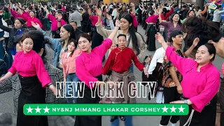 NY&NJ Lhakar NEW Gorshey 5.1.24 | ལྷག་དཀར་སྒོར་གཞས།  | Lhakar kordro | Tibetan Circle Dance