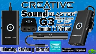 Sound Blaster G3 Amplificador DAC USB C Mejora de Sonido en PS4 PS5 Switch PC MAC Review y Tutorial