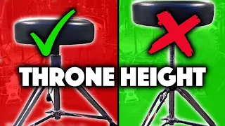 Drum Throne Height For Double Pedals - The Perfect Height For You