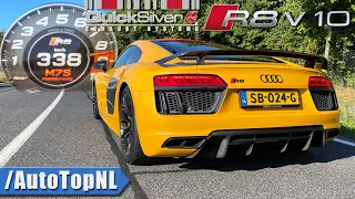 Audi R8 V10 Plus 0-338 ACCELERATION & TOP SPEED *Quicksilver TITANIUM* INSANE SOUND by AutoTopNL