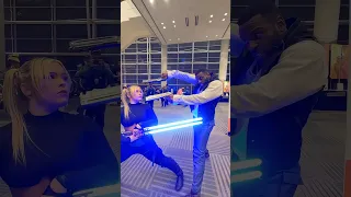 When the Bounty isn’t worth fight @kianadaigneault  #starwars #lightsaber