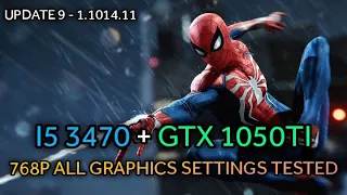 Marvel's Spider-Man Remastered - I5 3470 + GTX 1050TI - 768P ALL GRAPHICS SETTINGS TESTED