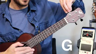 How to tune a UKULELE for total beginners