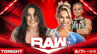 RAW || Nikki Cross Vs Maxxine Dupri (W/Ivy Nile)