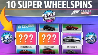 Forza Horizon 5  - OPENING 10SUPER WHEELSPINS!!   ( So much better than FH4 ) -  Amazing Rewards !!