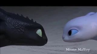 Fly Away -  (Light Fury and Toothless)