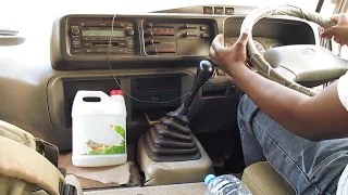 How to shift  a Toyota coaster  5 speed Manual