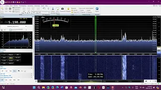 XKO sent in Morse code tonight on 5198 kHz CW Shortwave Airspy HF+ Discovery MLA 30 loop