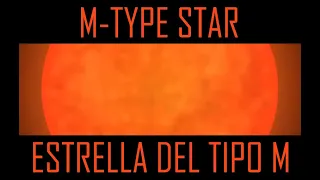 Timeline of a M-type star system/ Vida de una estrella del tipo M