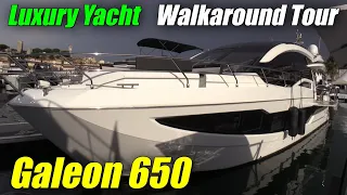 Amazing Design & Innovation !!! 2023 Galeon 650 Luxury Yacht