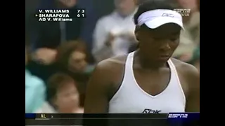 Venus Williams vs Maria Sharapova Wimbledon 2005 SF 2ND SET PART 1 (ESPN coverage)