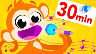 Monkey Sing Along| Learning & Counting with kids! Kids Songs | by Little Angel