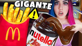 NAMORADA 24 HORAS só COMENDO COMIDA GIGANTE