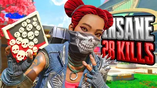 INSANE Lifeline 28 KILLS and 4,900 Damage Apex Legends Gameplay Season 19