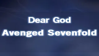 Dear God  [ Karaoke Version ] Avenged Sevenfold