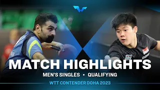 Noshad Alamiyan vs Quek Izaac | MS Qual | WTT Contender Doha 2023