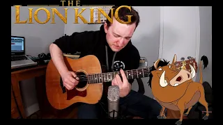 Hakuna Matata (The Lion King) --- Fingerstyle Guitar Cover + Free Tabs {Jacob Neufeld}