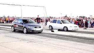 AUDI A3 2.0 TURBO 360HP vs DAEWOO CIELO 2.0 TURBO 350HP