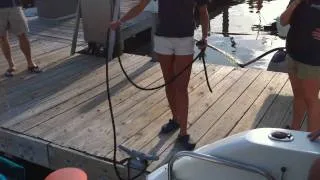 Fastest Boat Tie Off Ever