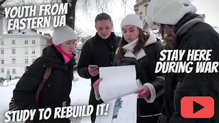 Ukrainian youth wants to stay in Ukraine and rebuild it