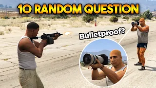 GTA 5 ONLINE : ANSWERING 10 RANDOM QUESTIONS NO ONE ASKED !