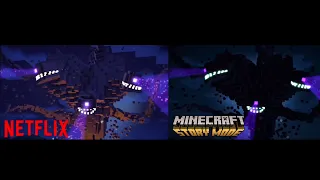 Minecraft: Story Mode | side by side // RE EDITED // Netflix & Original  E1
