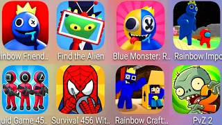 Rainbow Friends (Chapter 2 + Blue Monster + Impostor Survivor + Craft Hide & Seek ) & Find The Alien