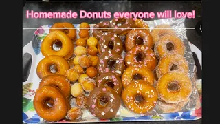 4 Easy soft and tender donut recipes without a mixer , good shape donut without donut cutter, DONUT