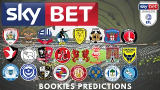 BOOKIES 23/24 LEAGUE ONE PREDICTIONS! | WHO ARE THE FAVOURITES FOR PROMOTION & RELEGATION?