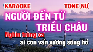 Karaoke Nhạc Hoa Lời Việt - Người Đến Từ Triều Châu - Tone Nữ Làng Hoa