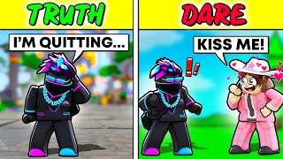 I Played TRUTH OR DARE w/ My Crush...(Roblox BedWars)