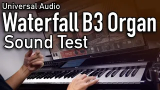 Waterfall B3 Organ(Universal Audio) Sound test
