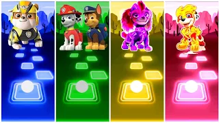 Paw Patrol Rubble 🆚 Marshall Chase 🆚 Skye 🆚 Rubble Tiles Hop Gaming