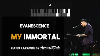 Evanescence - My Immortal (Piano Karaoke With Lyrics And Chords)