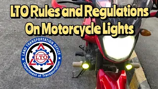 LTO MEMO - Rules and Regulations on Motorcycle Lights