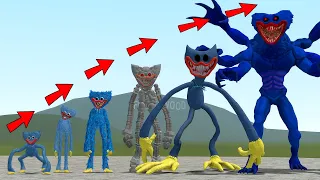 ALL HUGGY WUGGY BOSS POPPY PLAYTIME CHAPTER 1 - 3 CHARACTERS SIZE COMPARISON!! Garry's Mod