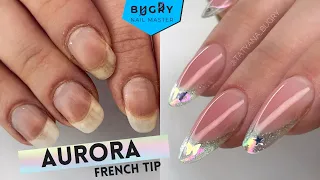 Aurora French Tip! How to Create An Aurora French Tip Manicure