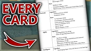 EVERY Rare / Legendary Card Requirement | Deepwoken