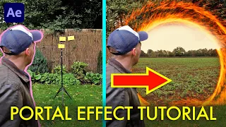 How to step through a MAGIC PORTAL in one take! | After Effects Tutorial