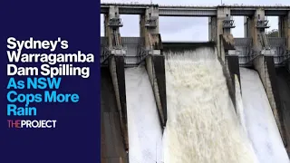 Sydney's Warragamba Dam Spilling As NSW Cops More Rain
