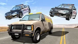 Crazy Police Chases #86 - BeamNG Drive Crashes