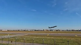 German Air Force | Luftwaffe | 15+11 | Airbus A321-251NX takeoff Riga International airport RIX/EVRA