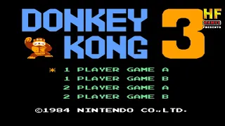 Donkey Kong 3. NES [No Damage Walkthrough (10 Rounds) / Прохождение без урона (10 Раундов) - Денди
