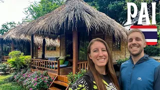 First Time in Pai Thailand Travel Vlog - Bamboo Bridge, Pai Canyon, Two Huts, White Buddha, Tubing