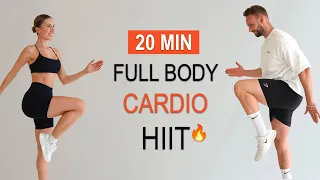 20 MIN FULL BODY CARDIO X HIIT  | Intense, Fat Burning, No Repeat, Warm Up + Cool Down @_fit_mo_