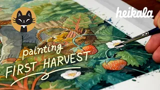 First Harvest - Watercolor Painting